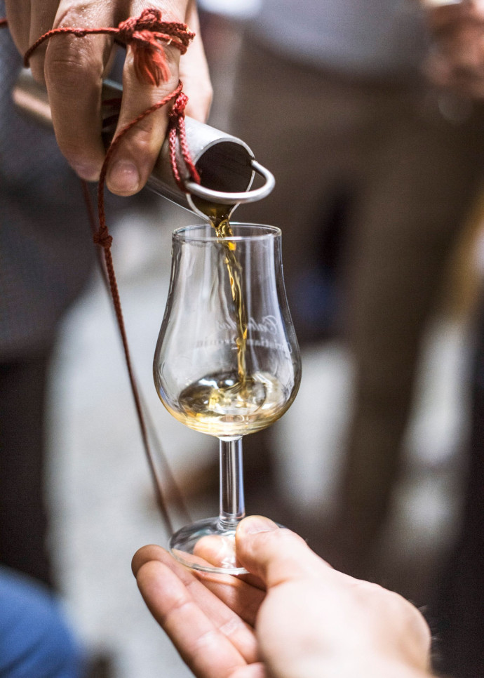 Une dégustation de calvados.