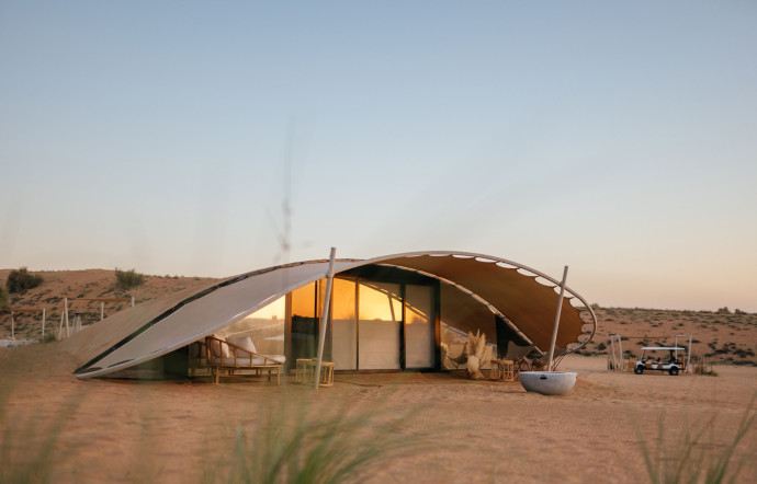 The Nest, un camp de luxe au coeur du désert.