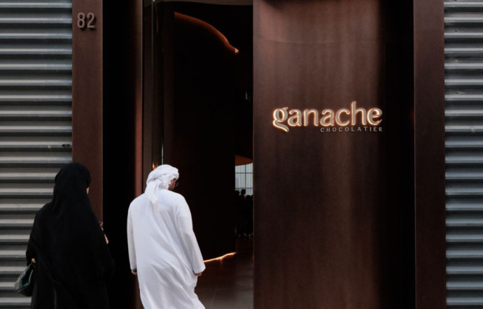 La devanture de la maison Ganache Chocolatier.