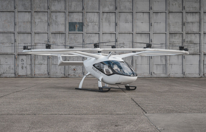 Volocopter devrait être le premier à proposer ce type de services, dès cet été, à Paris, à l’occasion des jeux Olympiques, 2024 - TGL