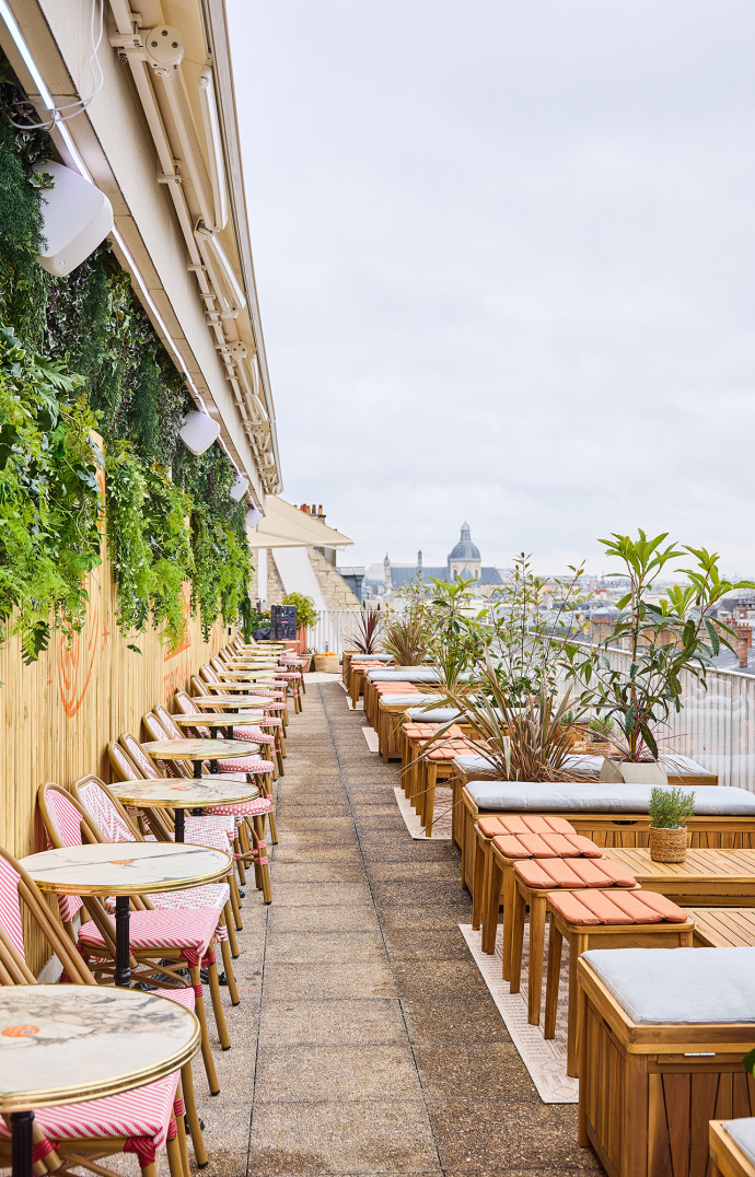 terrasses terrasse restaurant paris restaurant mikuna BHV