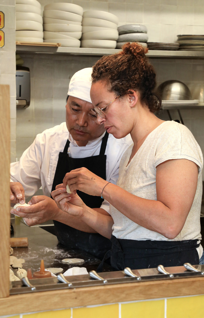 L’équipe du Café Jaune, au Refugee Food Festival.
