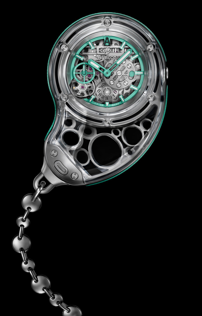 L’Arsham Droplet dans sa configuration de montre de poche.