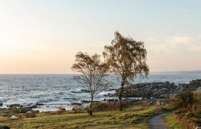 Sur l’île de Bornholm, face à la mer Baltique.