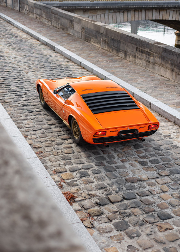 L’historique Lamborghini Miura P400 S.