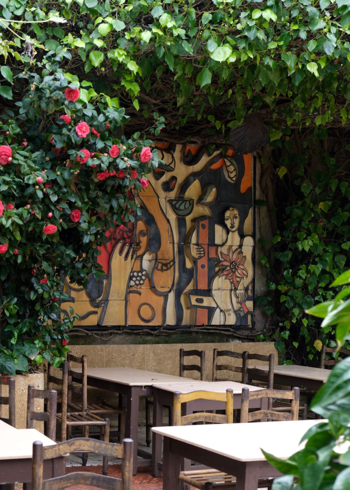 La Colombe d’Or à Saint-Paul-de-Vence.