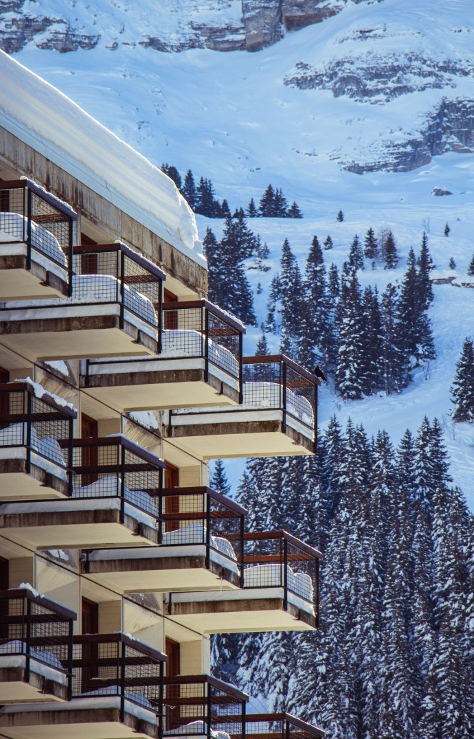 Les balcons suspendus de Flaine.