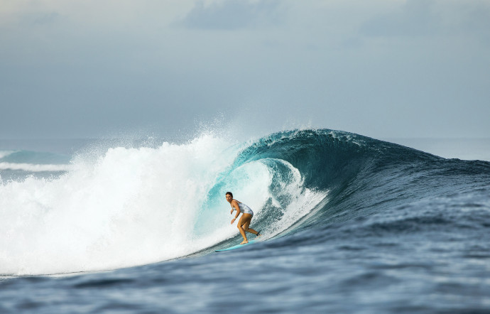 Coco Ho, en pleine action.
