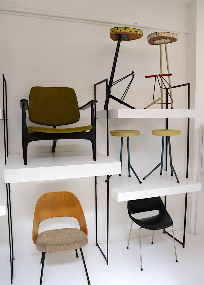 La galerie de mobilier design Michael Marcy, à Anvers.