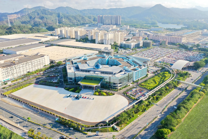 Le siège et l’usine BYD, à Shenzhen.