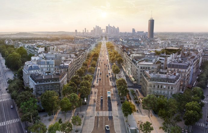 L’avenue de la Grande Armée telle qu’imaginée.