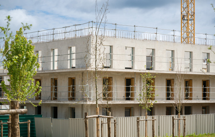 Quartier de Gally pendant les travaux, en juin 2024.