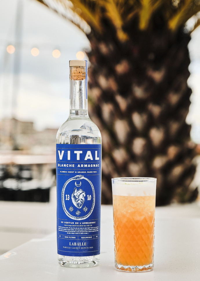 Vital, une blanche armagnac bio produite par le domaine de Laballe, est dans la famille Laudet depuis 1820.