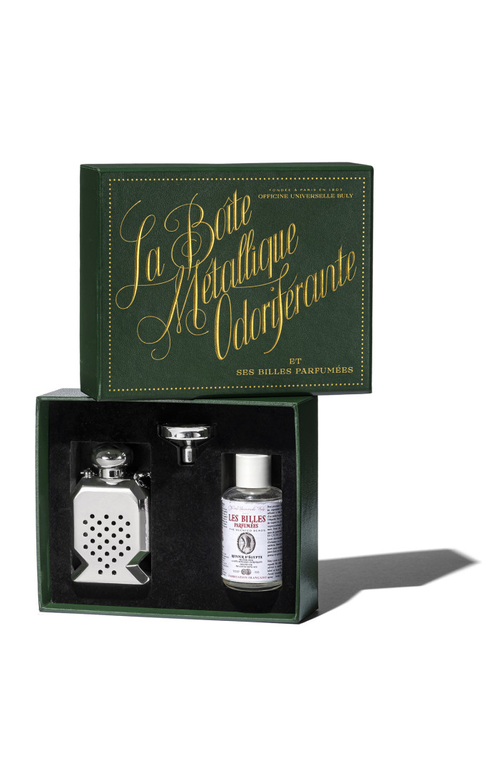 boîte métallique odoriférante