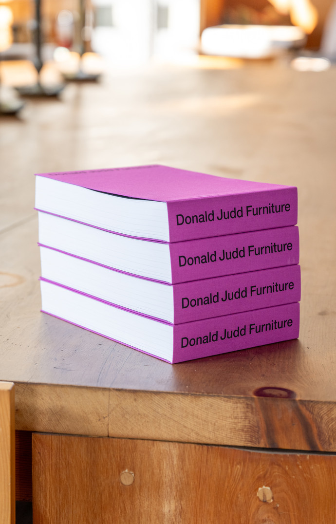 Donald Judd Furniture (Judd Foundation and MACK,2024). Photo Charlie Rubin © Judd Foundation.Courtesy Judd Foundation.