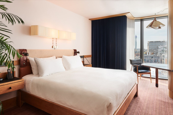 L’une des chambres du Standard London.