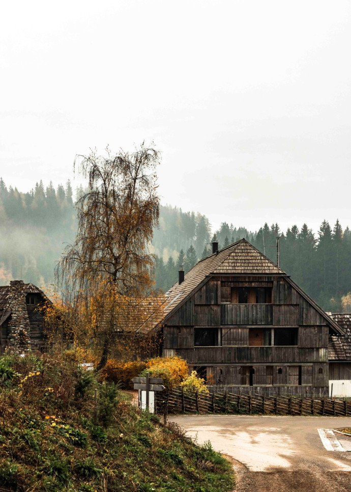 Le charmant chalet abritant le Steirereck.