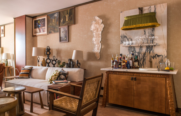 Le salon de la suite 506.