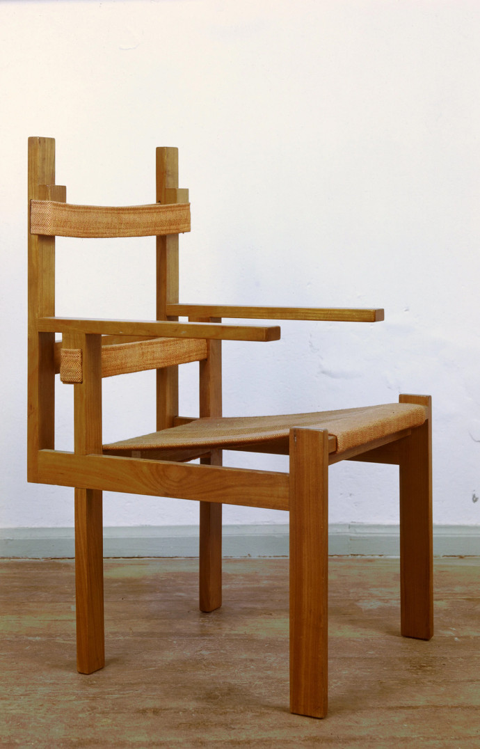 Chaise Lattenstuhl(chaise à lattes) par Marcel Breuer.